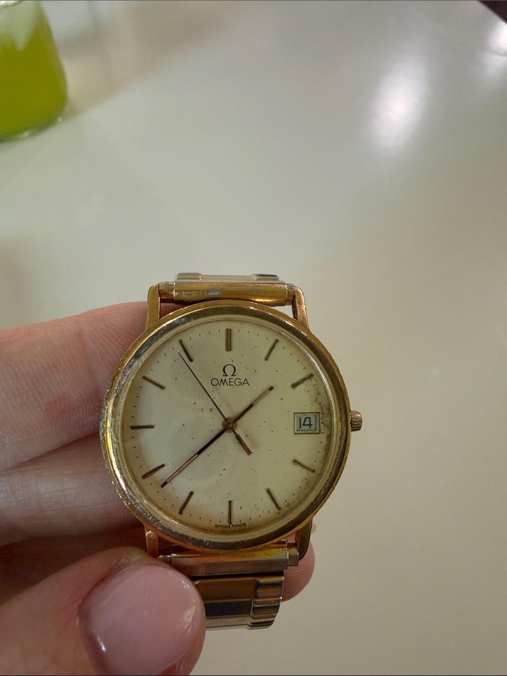 Omega Gold-Tone Men's Vintage Watch with Cream Dial - Picture 5 of 5